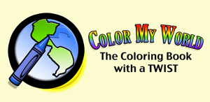 Color My World coloring book with a twist